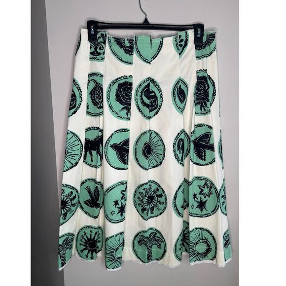 Zara  Printed Box Pleat Skirt - Picture 4 of 8